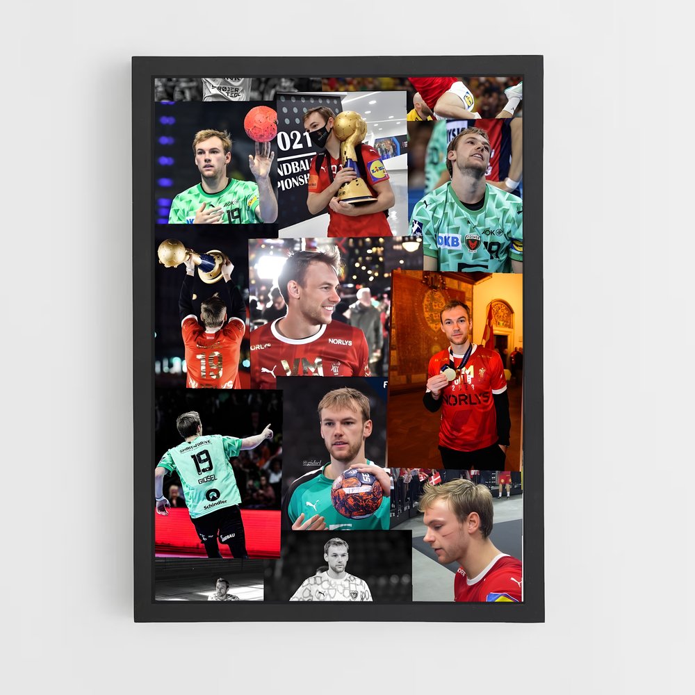 Poster Le Tournoi des Nations – affiche Handball (vue 2)